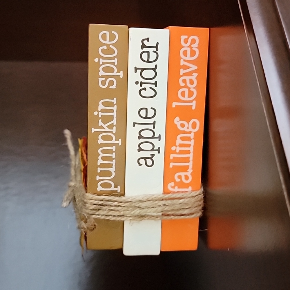 Fall Stacked Book Decor